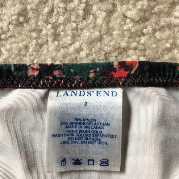 Lands' End 🏖Tankini Pushup Bra 🌊Swim Suit Beach beach👙☀️ Size 2 (XS) Halter - Picture 8 of 8